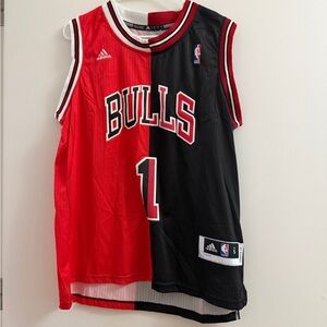 Split Derrick Rose Bulls jersey